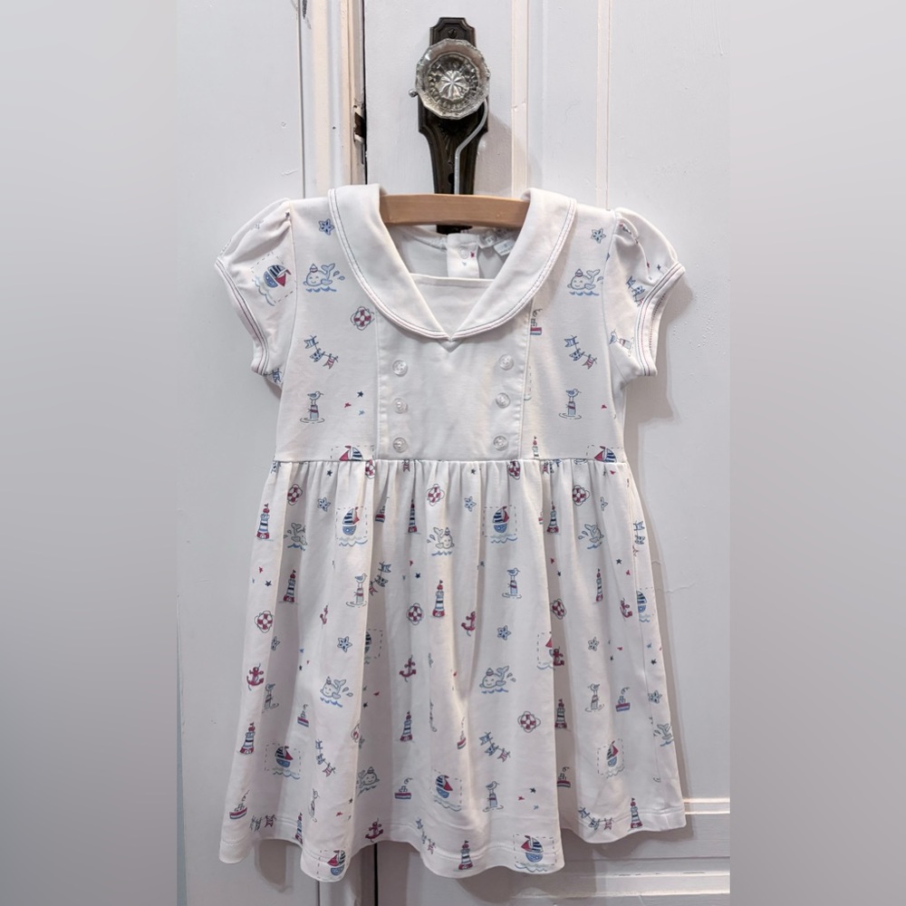 Kissy Kissy White Nautical Print Dress